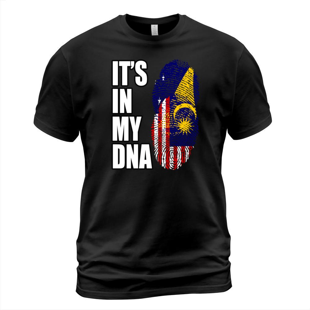 Tokelauan And Malaysian Mix Heritage DNA Flag T-Shirt Unisex