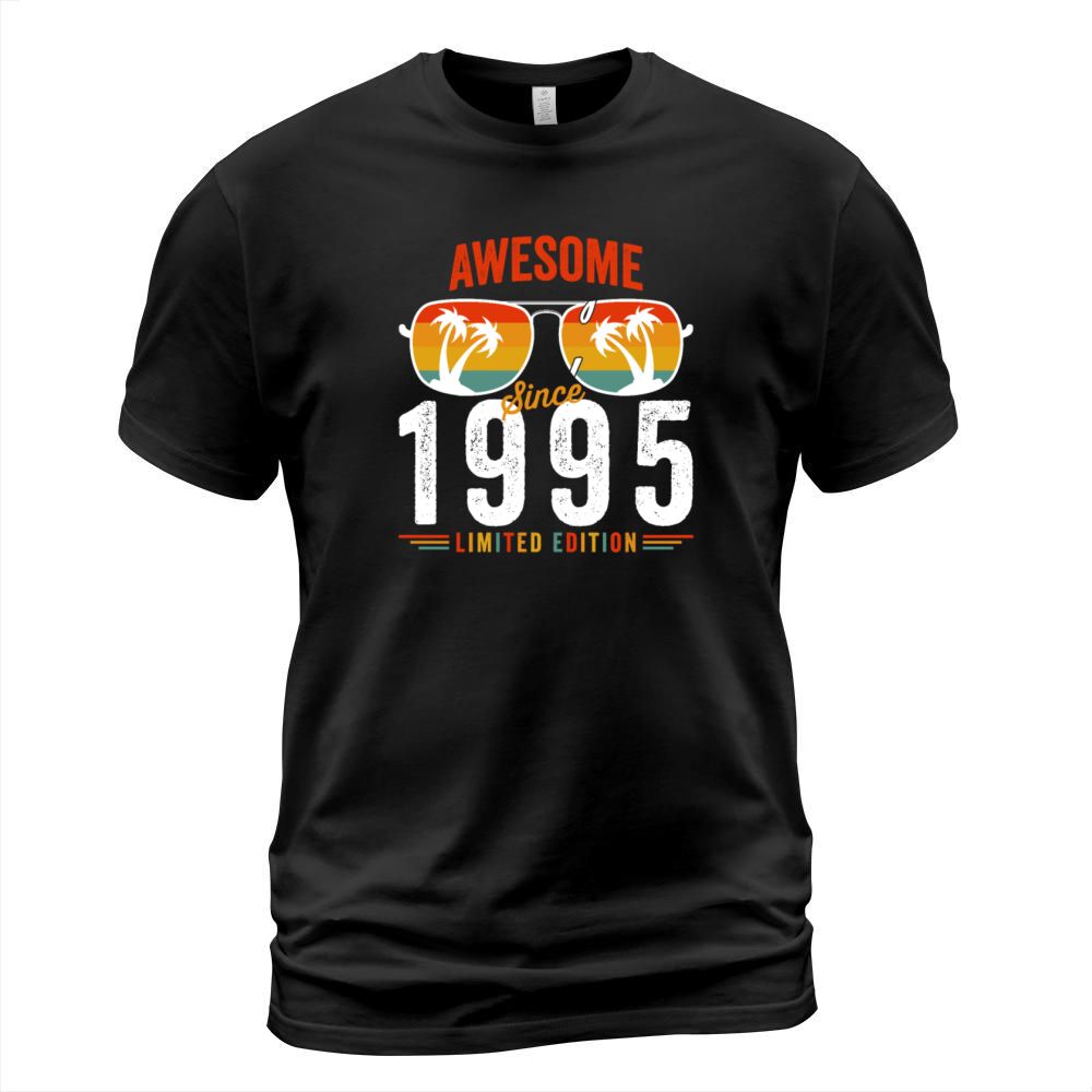 Awesome Since 1995 Birthday Retro Vintage 27 28 Ye T-Shirt Unisex