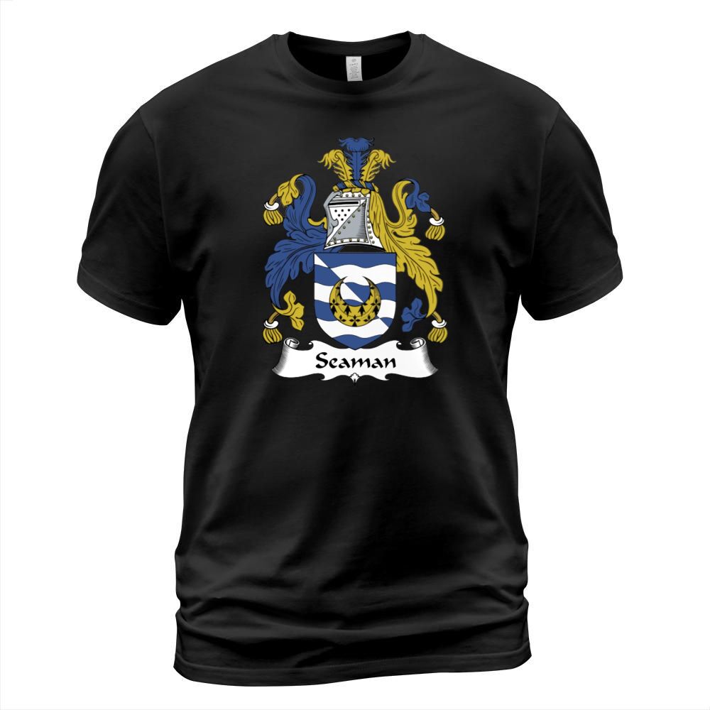 Seaman Family Crest British Family Crests - Coffee Mug (colored) T-Shirt Unisex