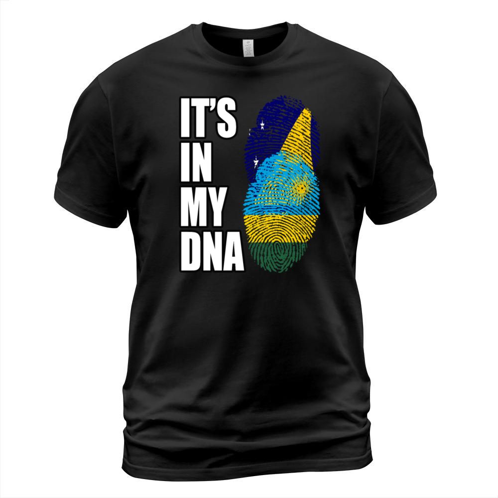 Tokelauan And Rwandan Mix Heritage DNA Flag T-Shirt Unisex