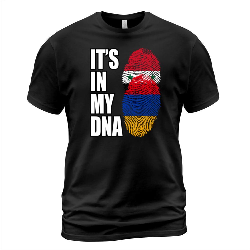 Syrian And Armenian Vintage Heritage DNA Flag T-Shirt Unisex