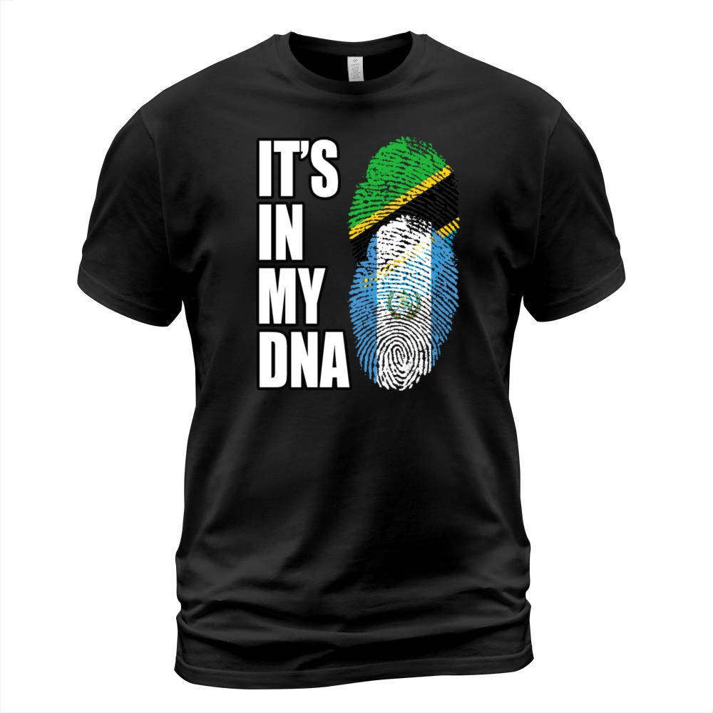 Tanzanian And Guatemalan Vintage Heritage DNA Flag T-Shirt Unisex