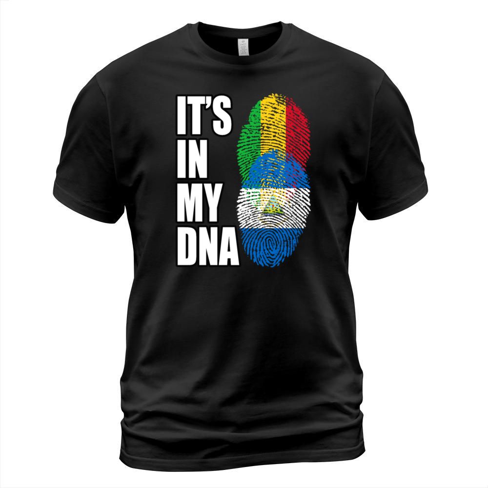 Malian And Nicaraguan Mix Heritage DNA Flag T-Shirt Unisex