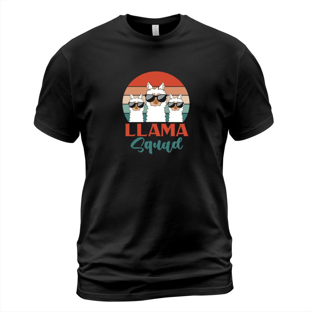 Llama Squad Retro Vintage T-Shirt Unisex