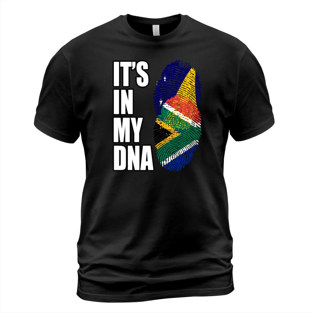 Tokelauan And South African Mix Heritage DNA Flag T-Shirt Unisex