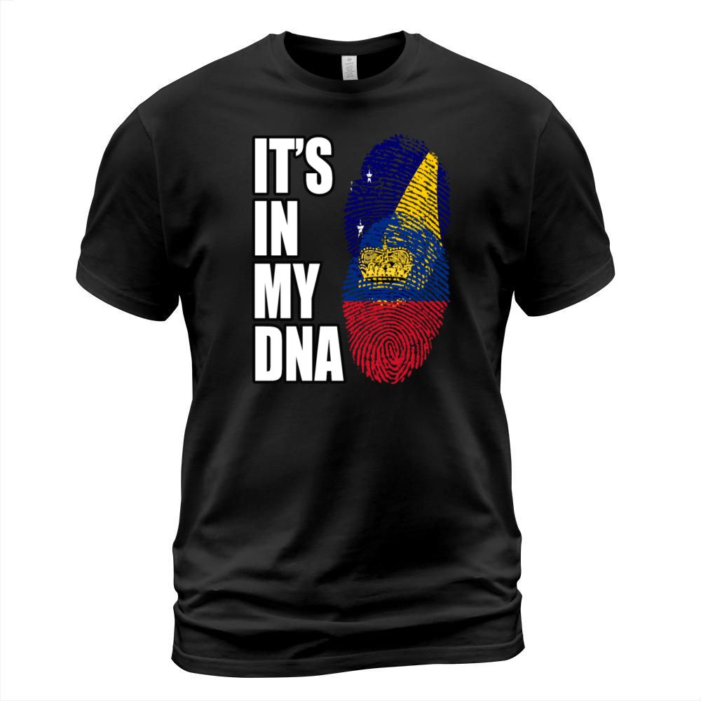 Tokelauan And Liechtensteiner Mix Heritage DNA Fla T-Shirt Unisex
