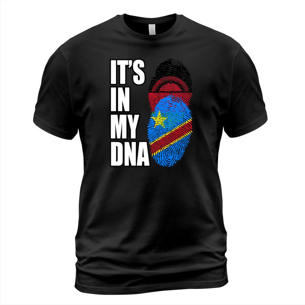 Malawian And Congolese Mix Heritage DNA Flag T-Shirt Unisex