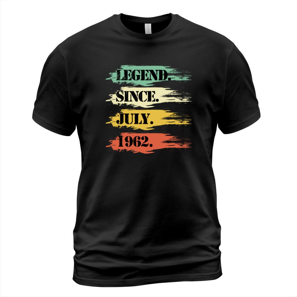Birthday design Legendary since July 1962 Retro T-Shirt Unisex