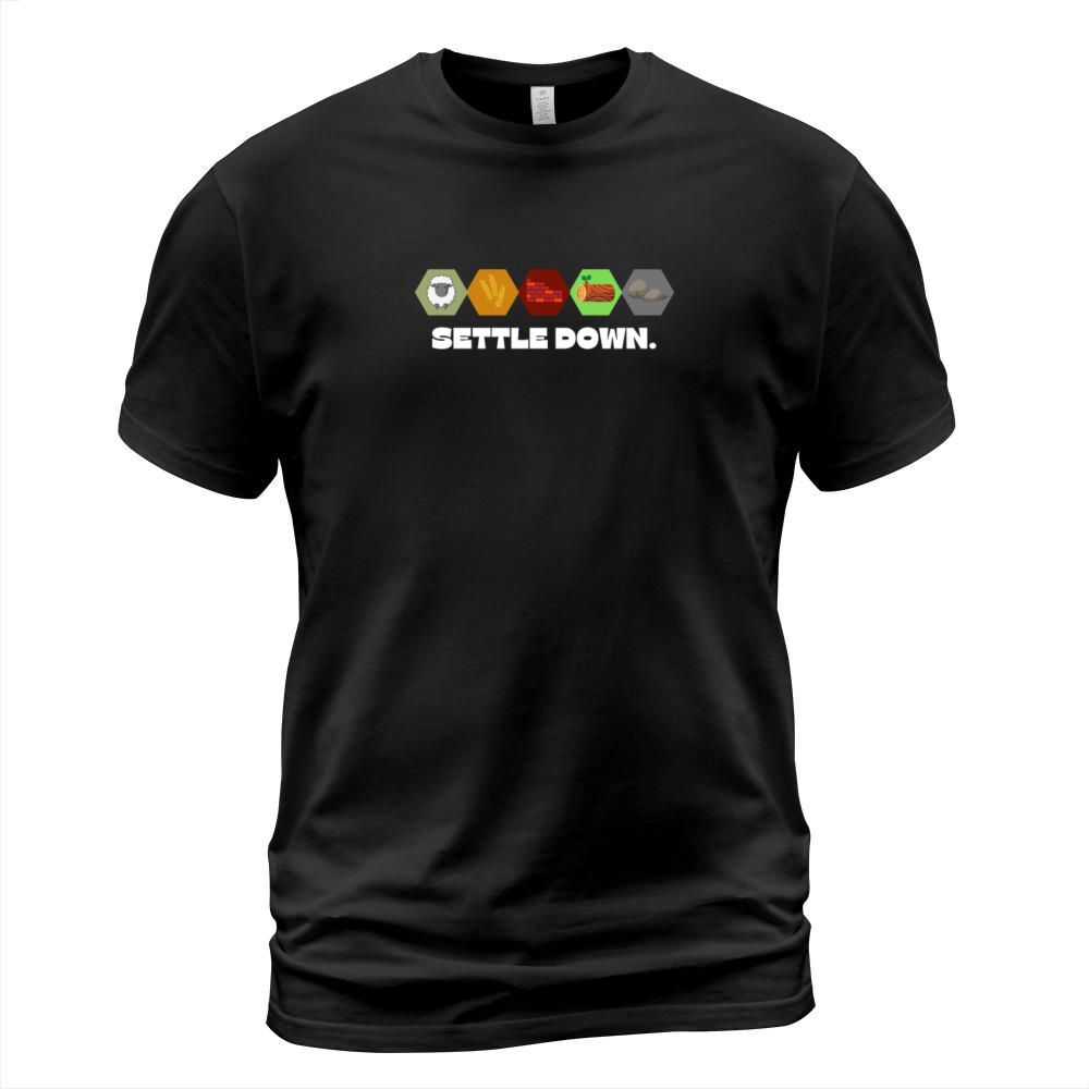 Settle Down Board Game Night Vintage Retro Gaming T-Shirt Unisex