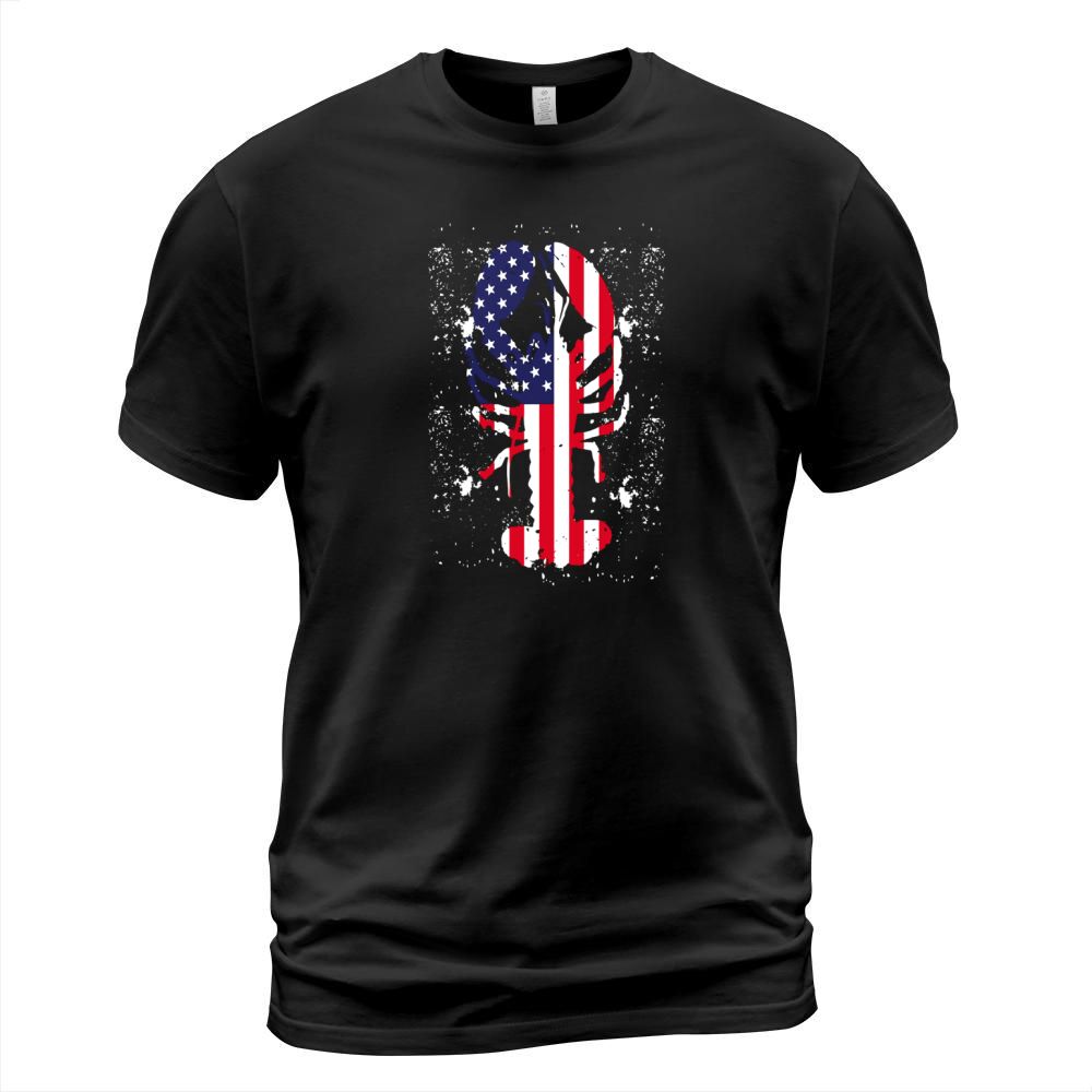 Crawfish t-shirt, New Orleans Favorite American Flag T Shirt T-Shirt Unisex