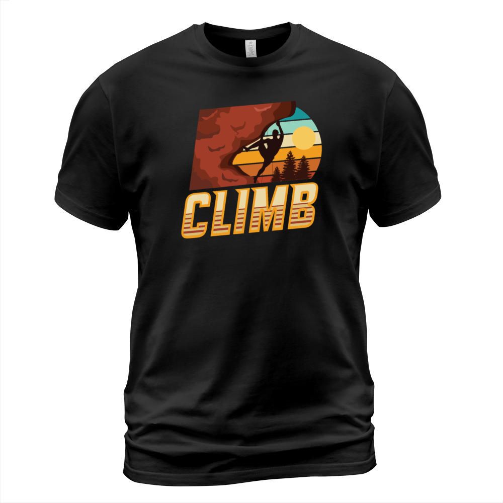 Climb Retro Mountain Climber T-Shirt Unisex