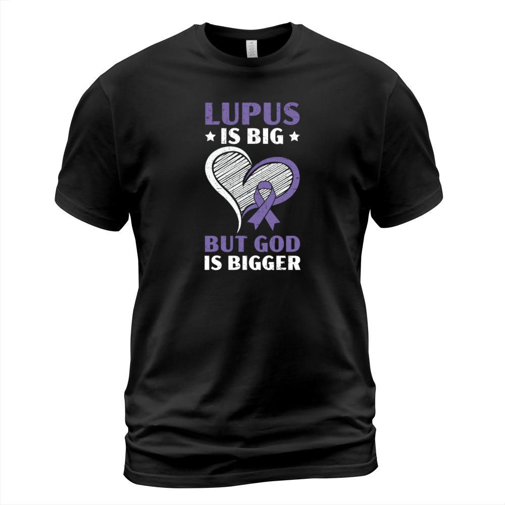 Lupus Awareness Purple Ribbon Autoimmune Disease T-Shirt Unisex