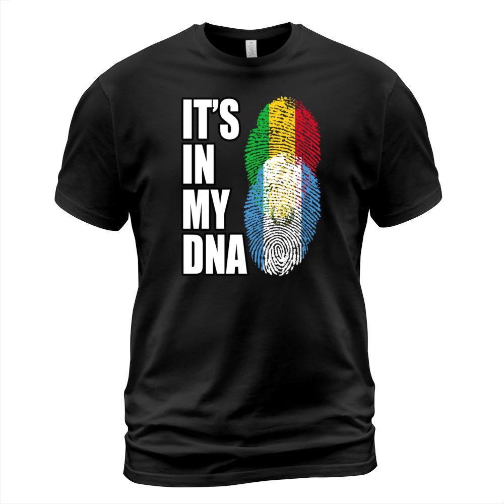 Malian And Guatemalan Mix Heritage DNA Flag T-Shirt Unisex
