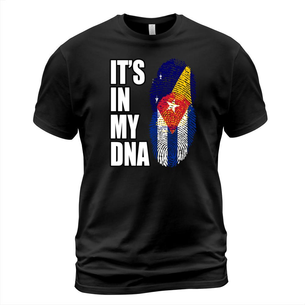 Tokelauan And Cuban Mix Heritage DNA Flag T-Shirt Unisex
