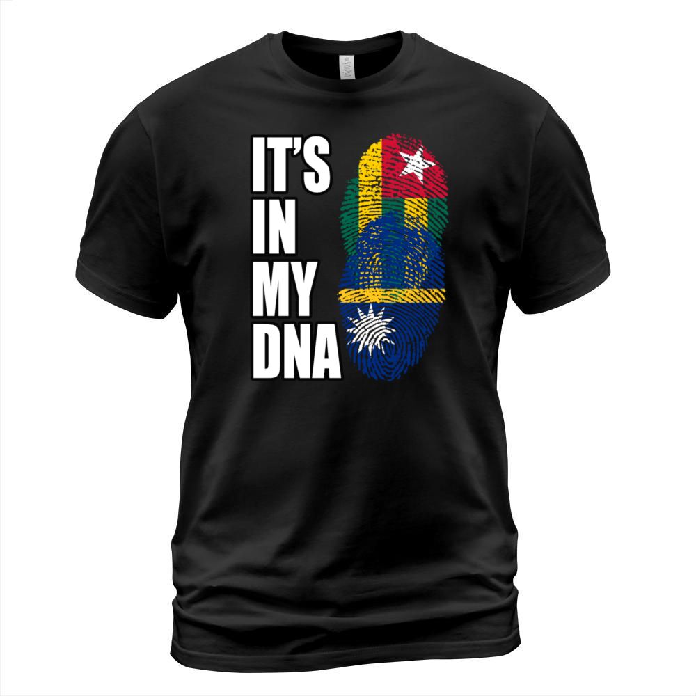 Togolese And Nauruan Mix Heritage DNA Flag T-Shirt Unisex