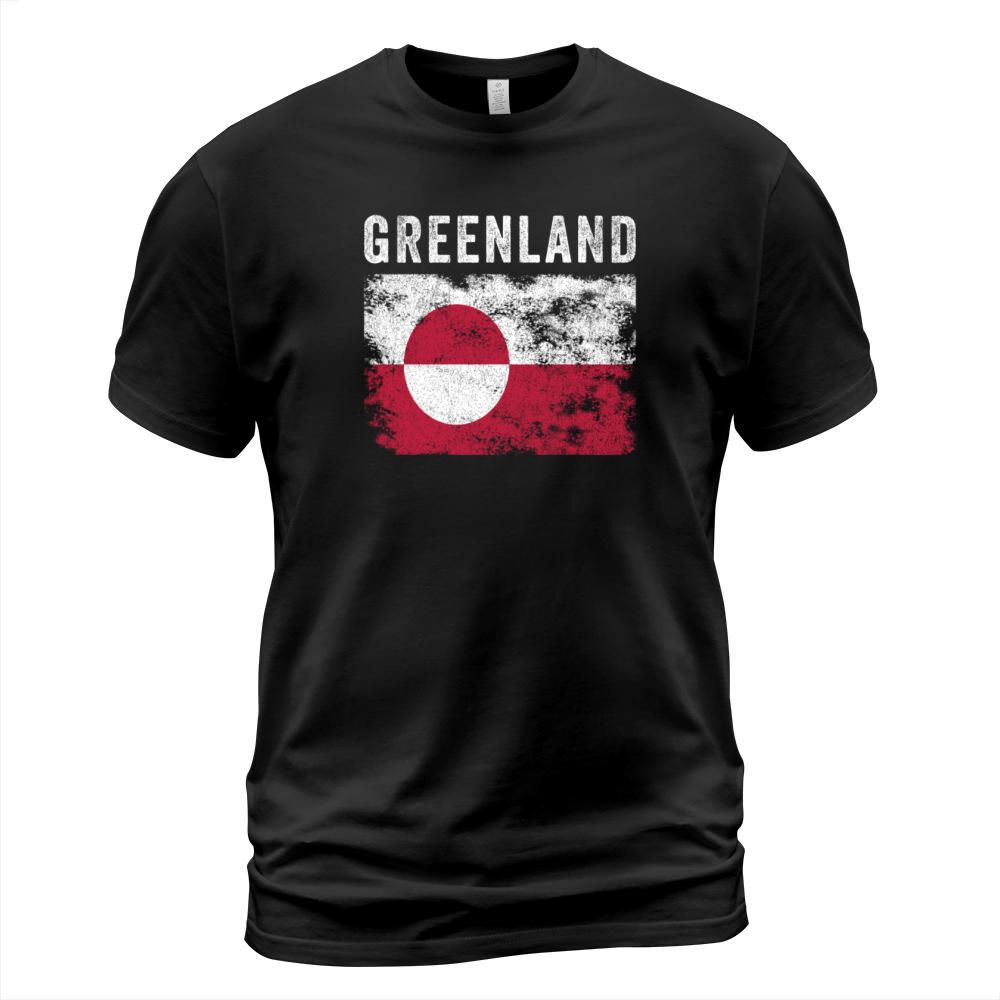 Greenland Flag Vintage Greenlander Flag T-Shirt Unisex