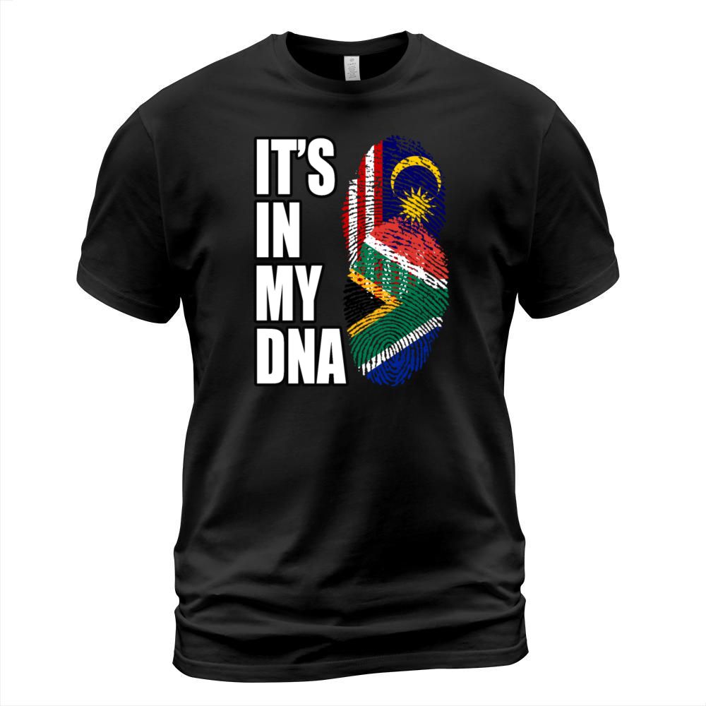 Malaysian And South African Mix Heritage DNA Flag T-Shirt Unisex