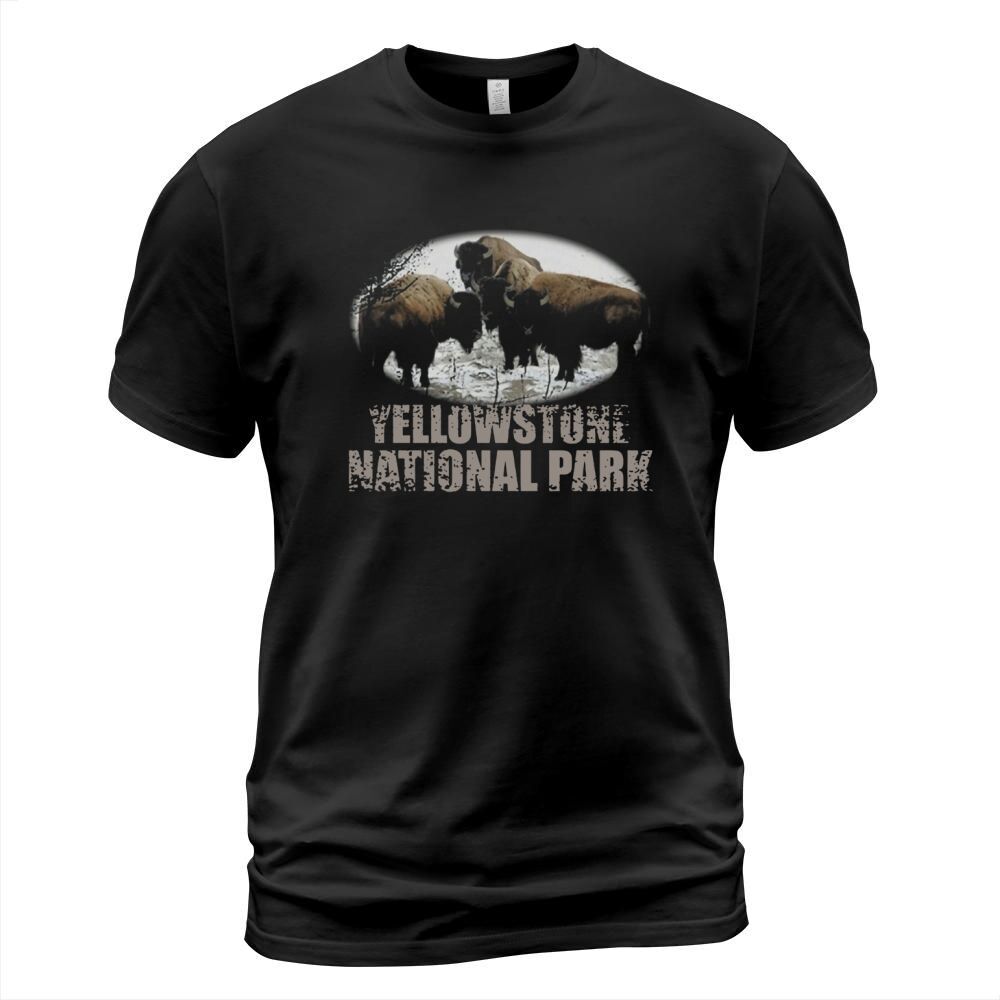 YELLOWSTONE NATIONAL PARK Bison Buffalo Hiking Vintage Shirt T-Shirt Unisex