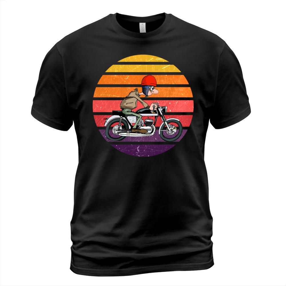 Vintage Motorcycle Motorbike Biker Motorcyclist T-Shirt Unisex