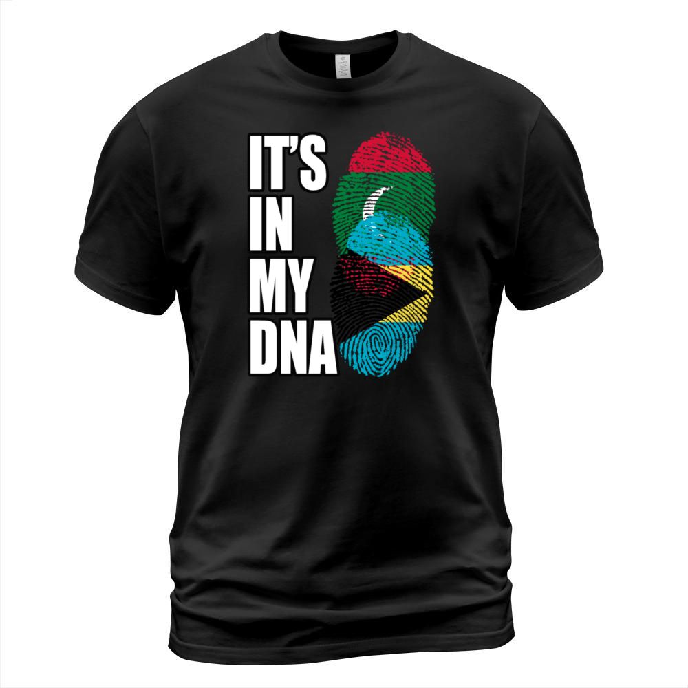 Maldivian And Bahamian Mix Heritage DNA Flag T-Shirt Unisex