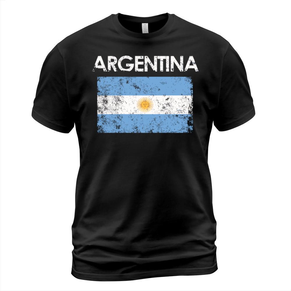 Vintage Argentina Argentinian Flag Pride T-Shirt Unisex