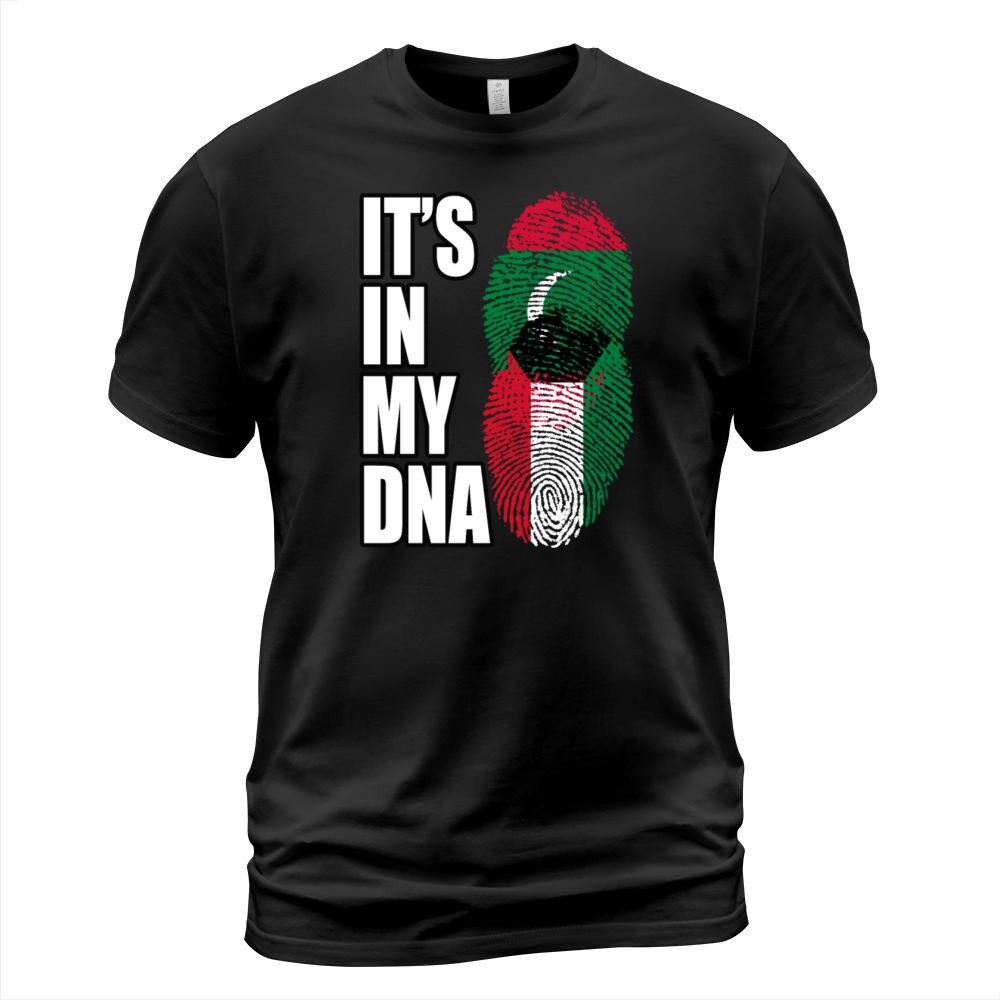 Maldivian And Kuwaiti Mix Heritage DNA Flag T-Shirt Unisex