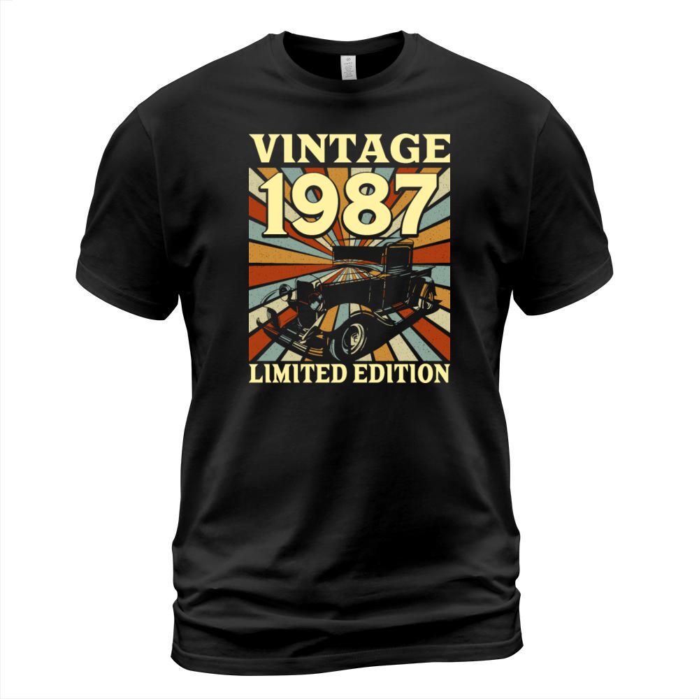 Classic And Old Car 1987 Vintage 35th Birthday T-Shirt Unisex