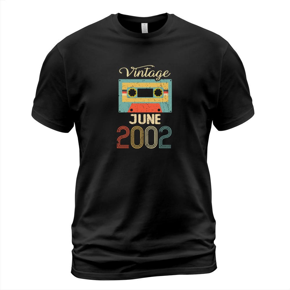 Vintage June 2002 20th Birthday 20 Year Gift T-Shirt Unisex