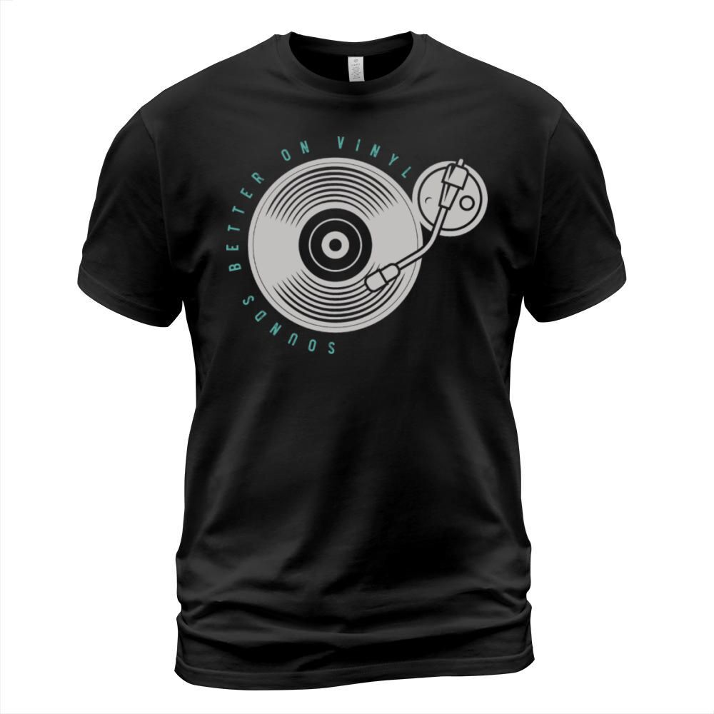 Vinyl DJ Music Record Men Vintage Vinyl Sound T-Shirt Unisex