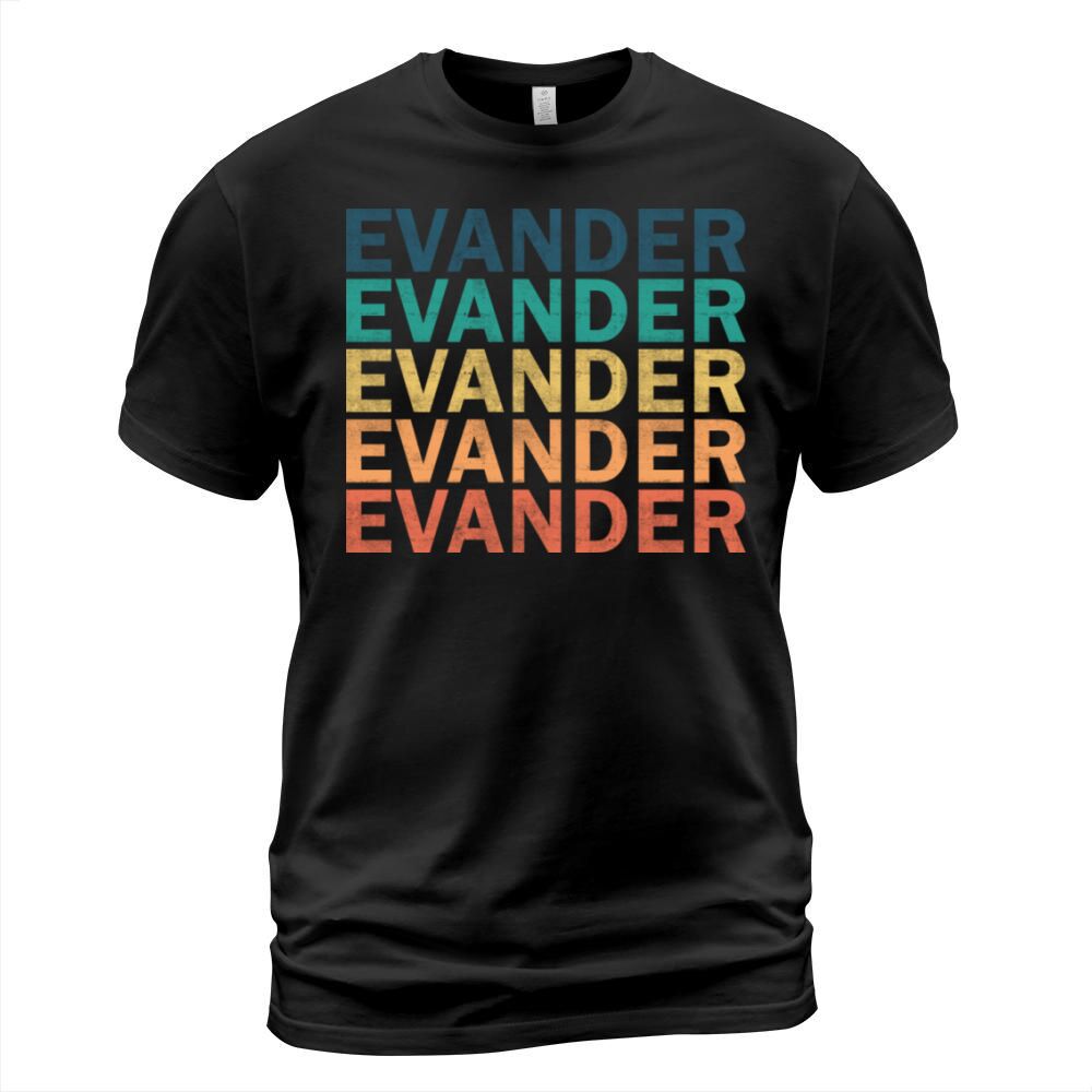Evander Name T Shirt - Evander Vintage Retro Name T-Shirt Unisex
