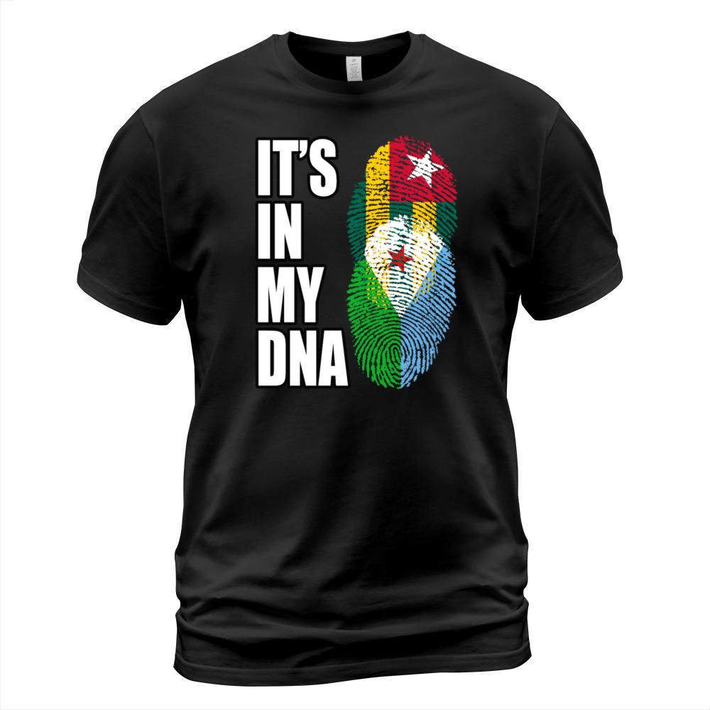 Togolese And Djiboutian Mix Heritage DNA Flag T-Shirt Unisex