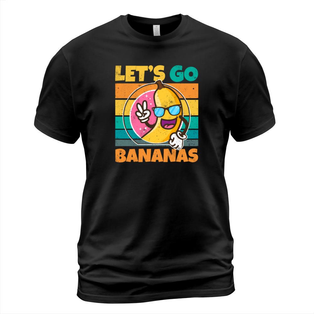 Vintage Lets Bananas Funny Peace Banana T-Shirt Unisex