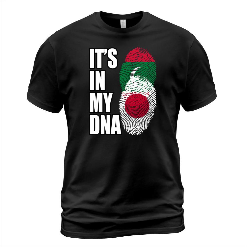 Maldivian And Japanese Mix Heritage DNA Flag T-Shirt Unisex