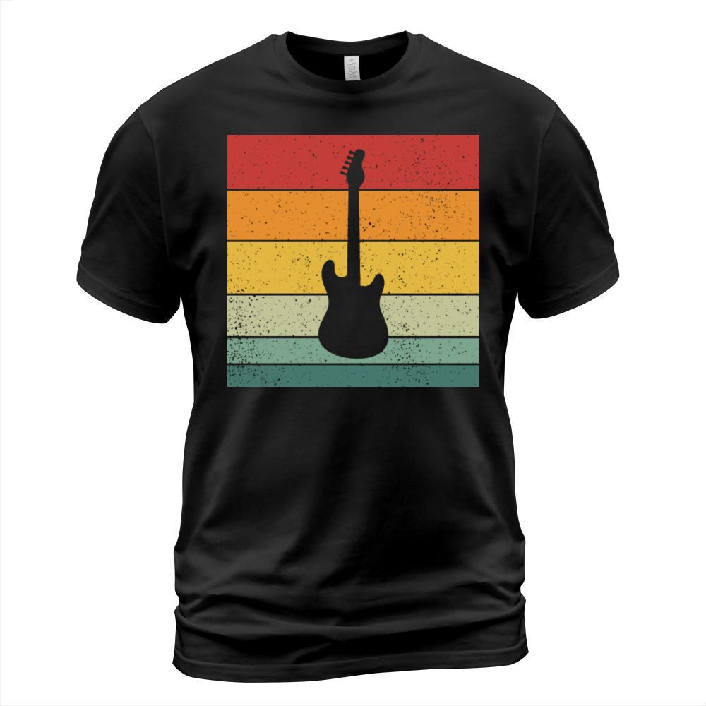 Vintage Retro Electric Guitar Vintage Music T-Shirt Unisex