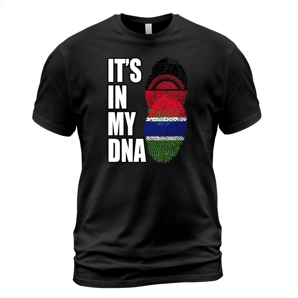 Malawian And Gambian Mix Heritage DNA Flag T-Shirt Unisex