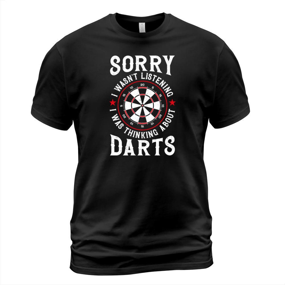 Darts Board Vintage Sorry I WasnT T-Shirt Unisex