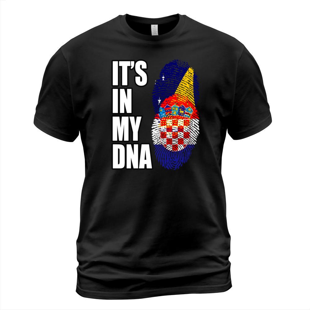 Tokelauan And Croatian Mix Heritage DNA Flag T-Shirt Unisex