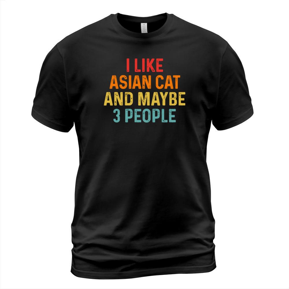 I Like Asian And Maybe 3 People Retro Vintage T-Shirt Unisex