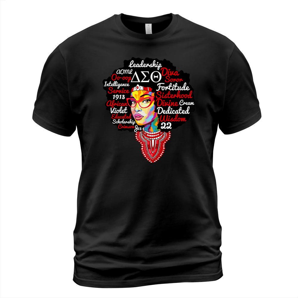 Delta Sorority Natural Hair Sigma Theta Paraphernal T-Shirt Unisex