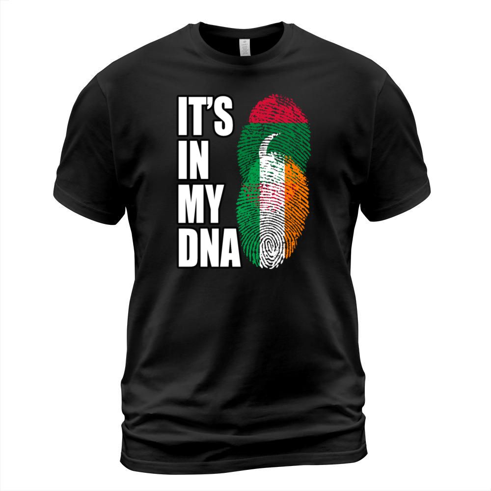 Maldivian And Irish Mix Heritage DNA Flag T-Shirt Unisex