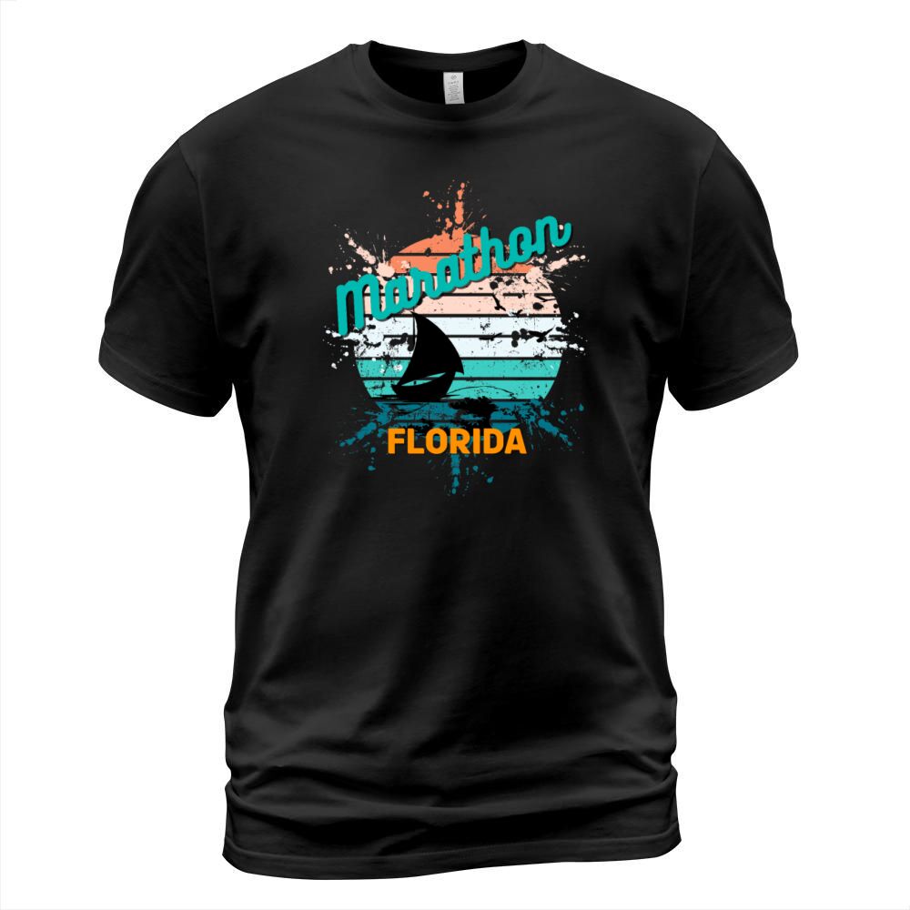 Marathon Florida Retro Vintage Exploding Sunset T-Shirt Unisex
