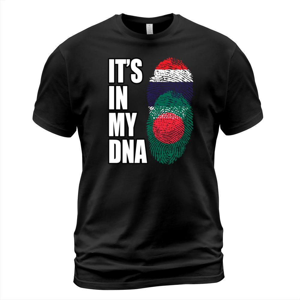 Thai And Bangladeshi Vintage Heritage DNA Flag T-Shirt Unisex