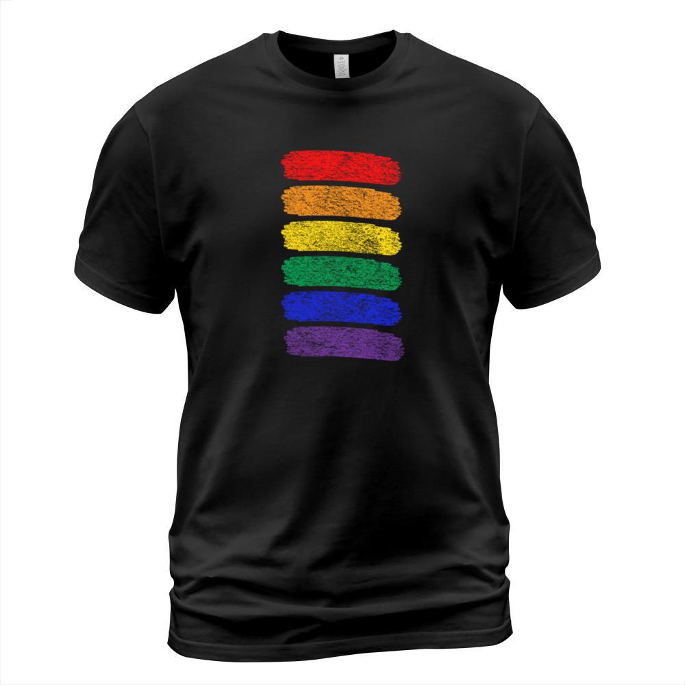 Pride Month - LGBTQ - Rainbow Stripes T-Shirt Unisex