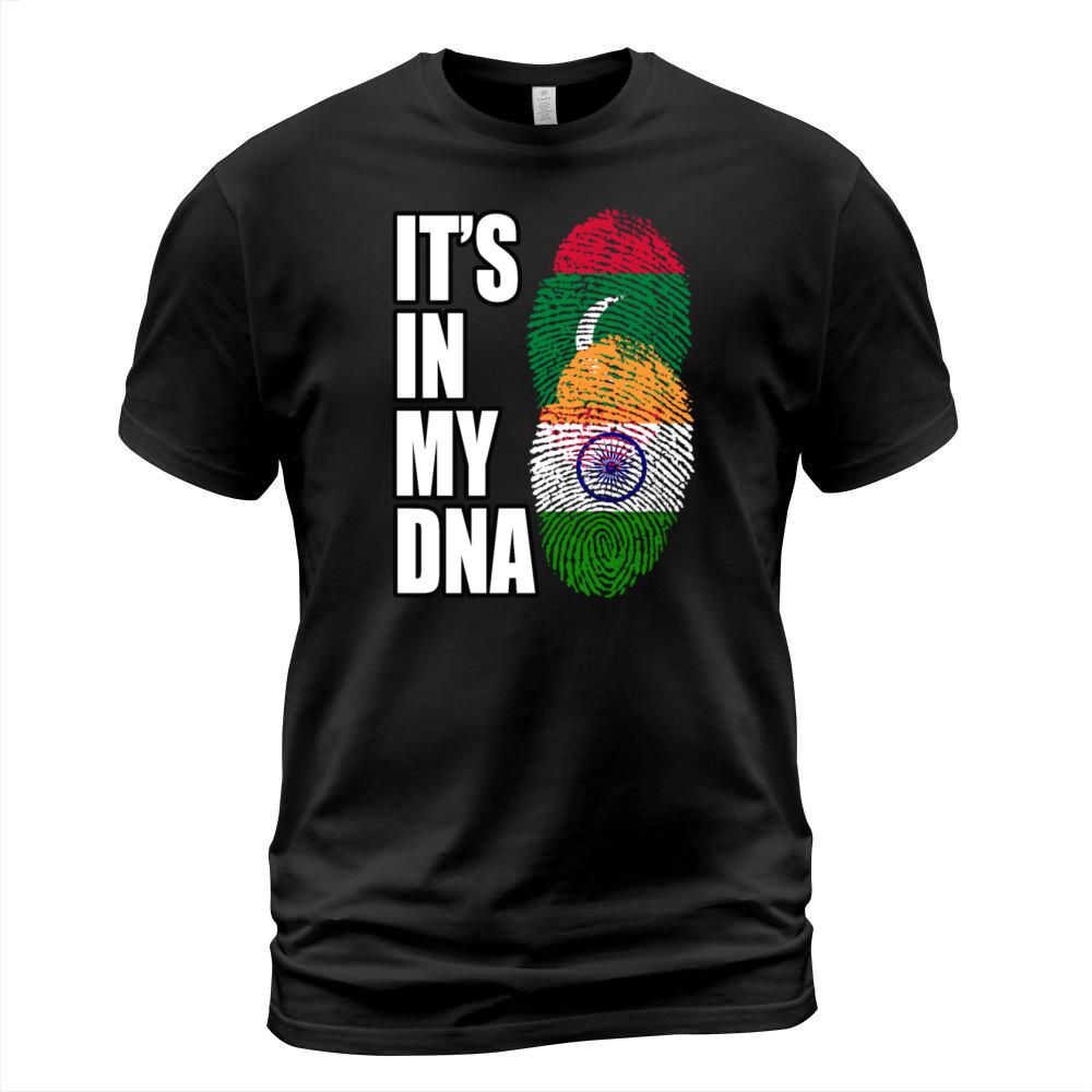 Maldivian And Indian Mix Heritage DNA Flag T-Shirt Unisex