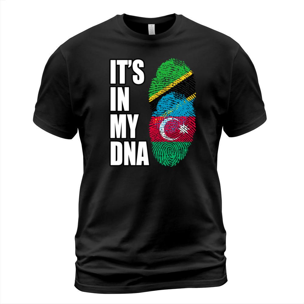 Tanzanian And Azerbaijani Vintage Heritage DNA Fla T-Shirt Unisex