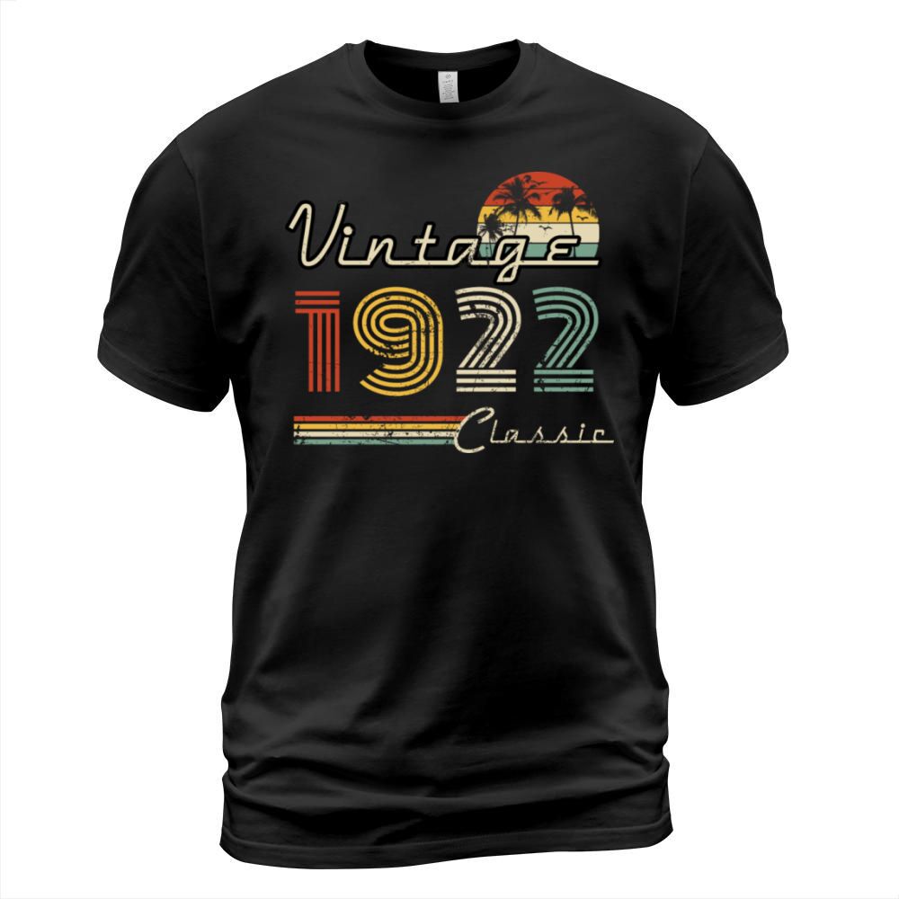 Vintage 1922 Classic Year Birthday Gift T-Shirt Unisex
