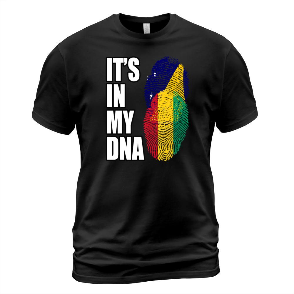 Tokelauan And Guinean Mix Heritage DNA Flag T-Shirt Unisex