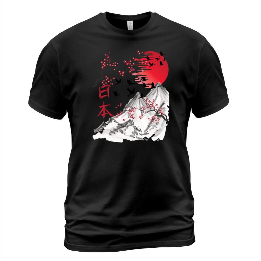 japanese art vintage japan landscape T-Shirt Unisex