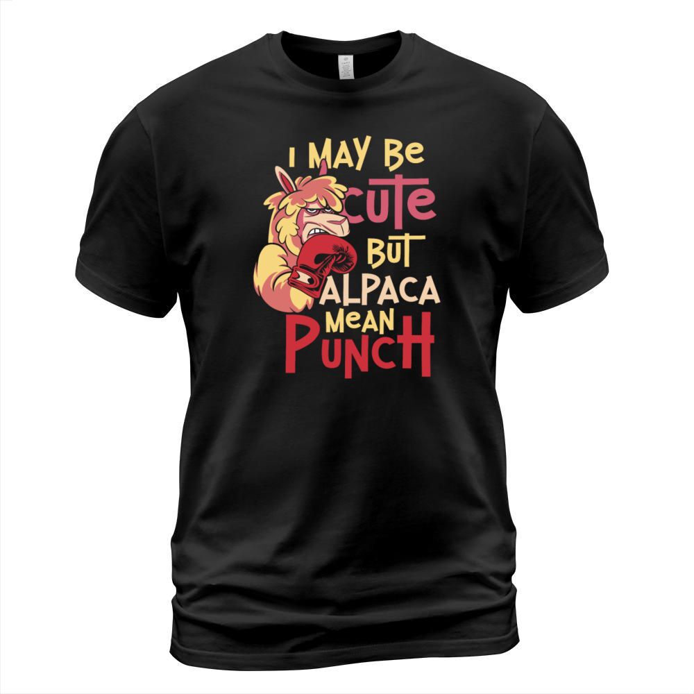 Boxing Alpaca Vintage I May Be T-Shirt Unisex