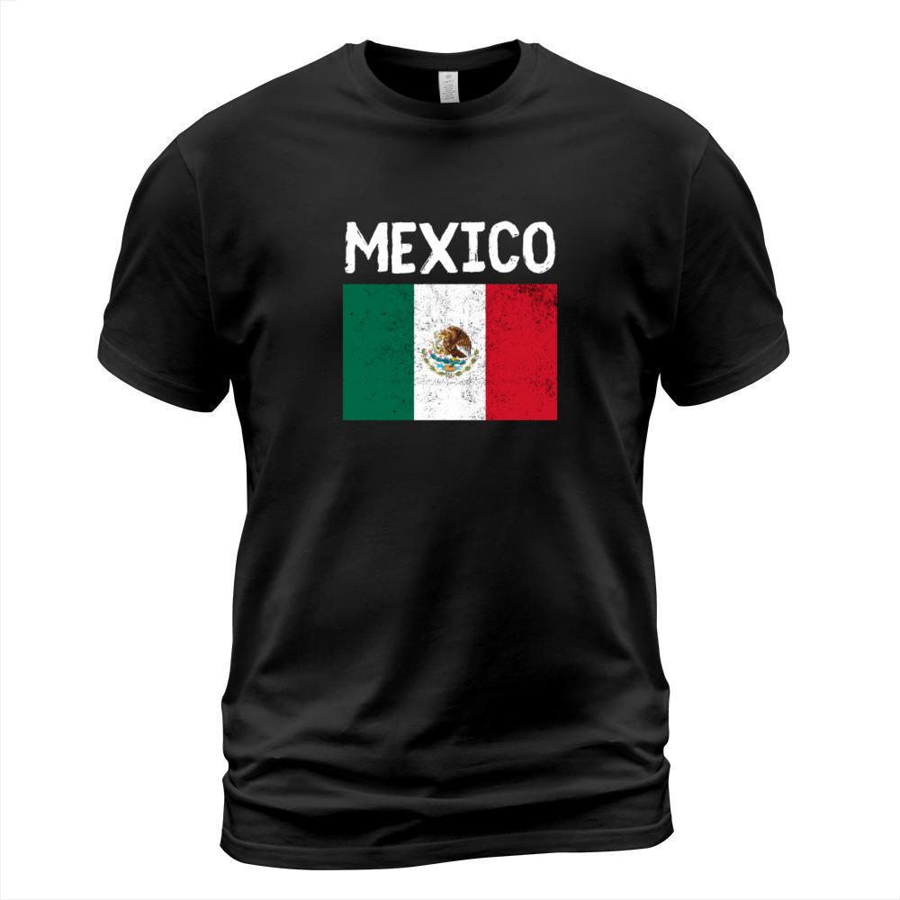 Vintage Mexico Mexican Flag Pride Hispanic Heritag T-Shirt Unisex